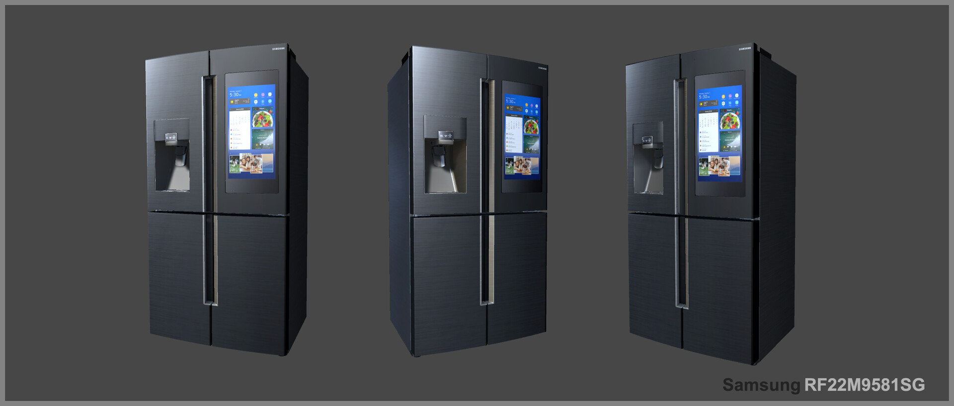 Keith Burlison Samsung 28 cu. ft. Family Hub™ 4Door Flex™ Refrigerator in Black Stainless