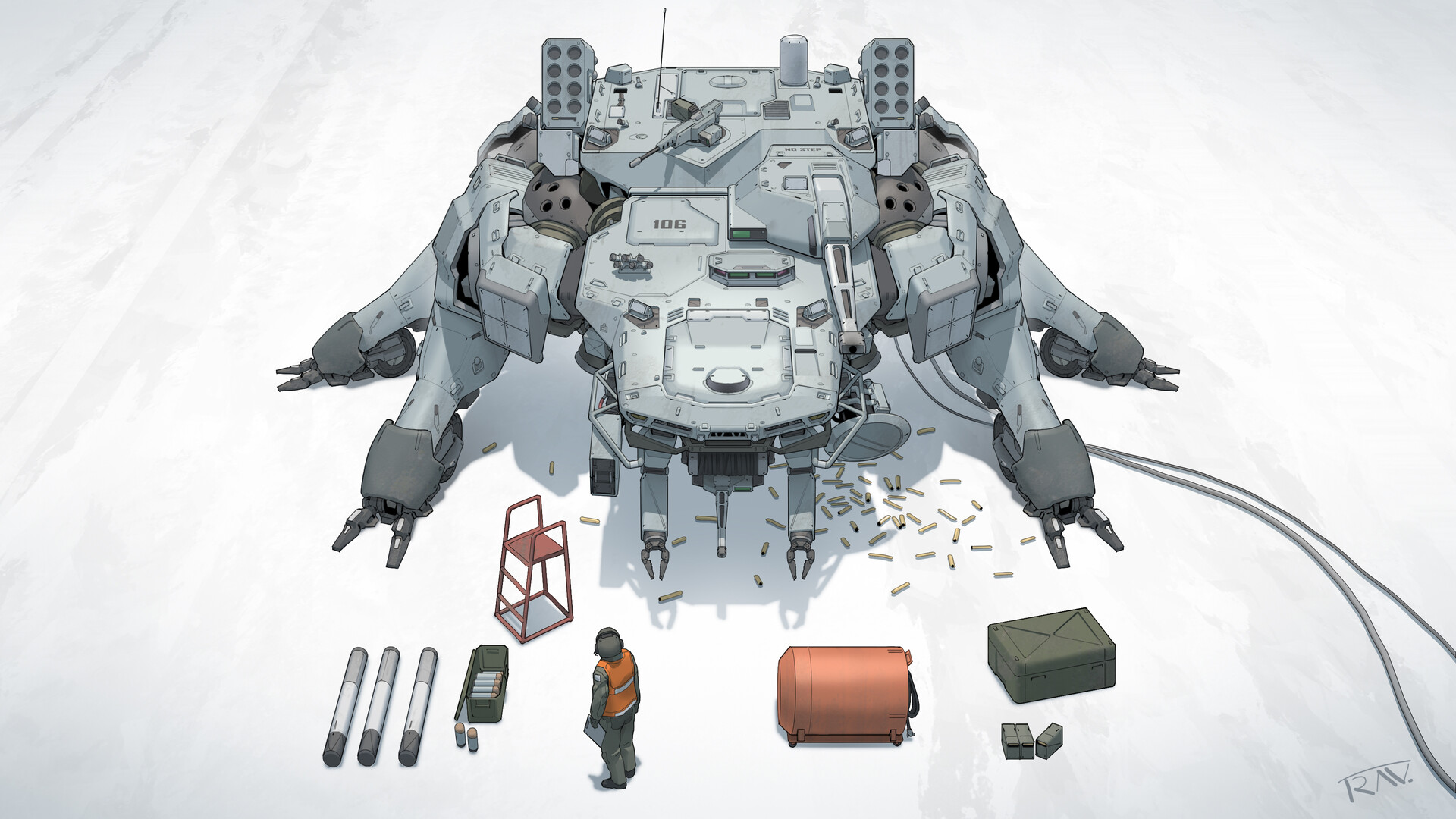 ArtStation Spider Tank