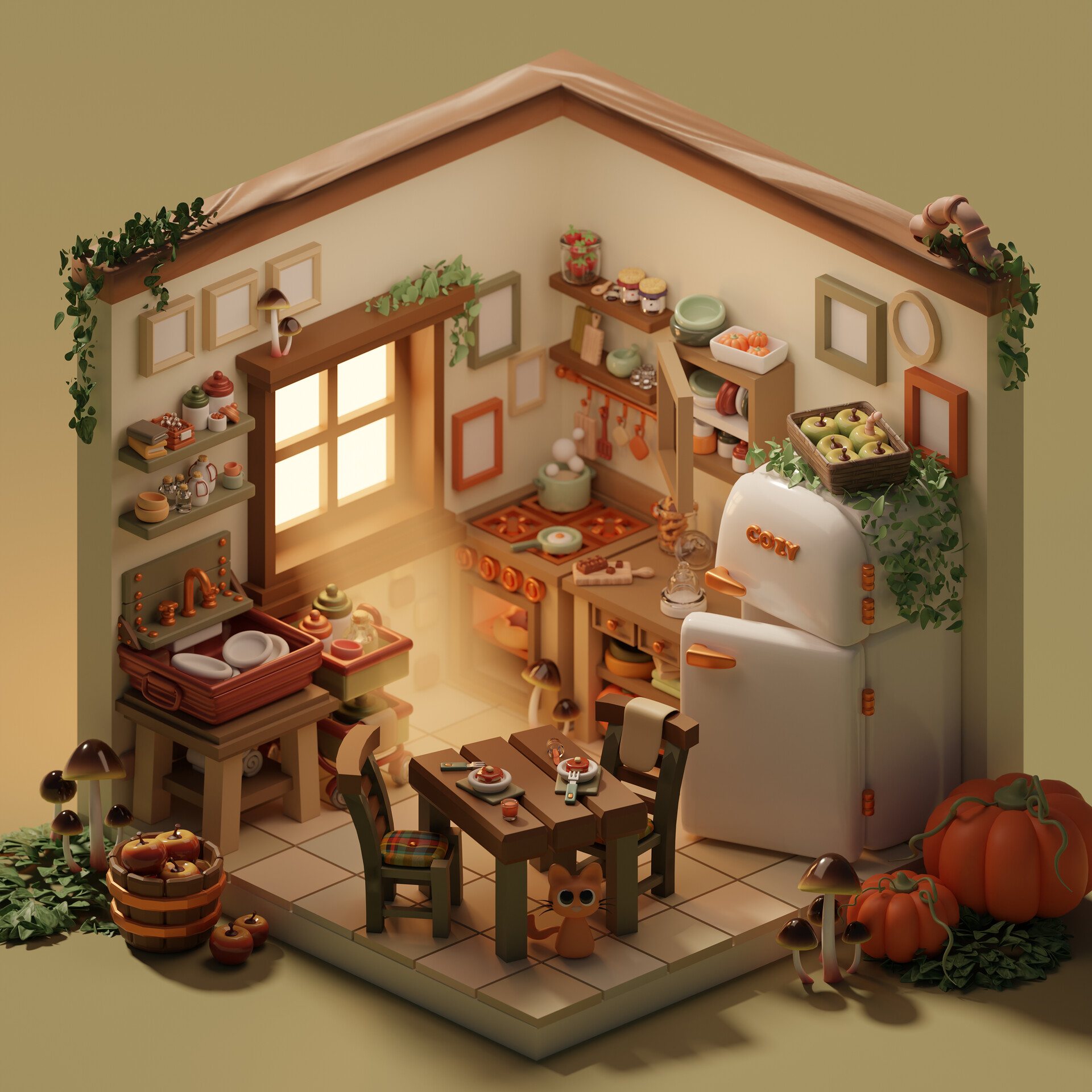 ArtStation Cozy Kitchen