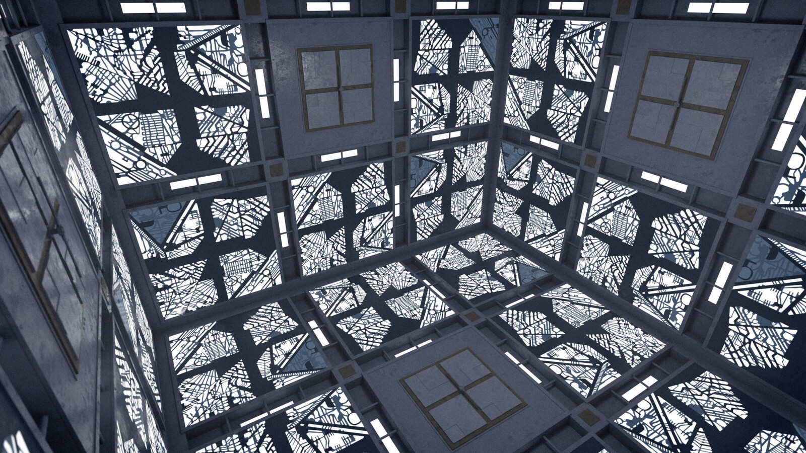 Toronto Soundstage - "Cube" Movie - Cube Room Set Recreation