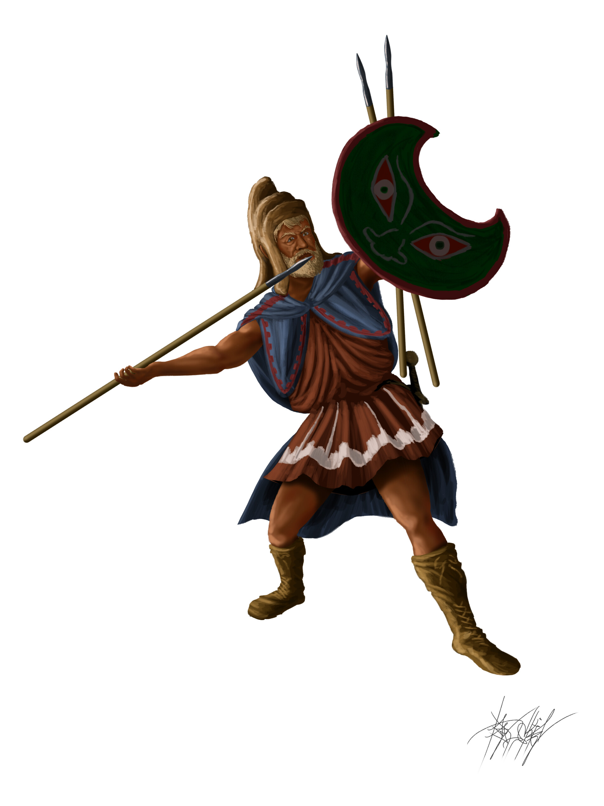 ArtStation - Thracian Peltast (Commissioned)