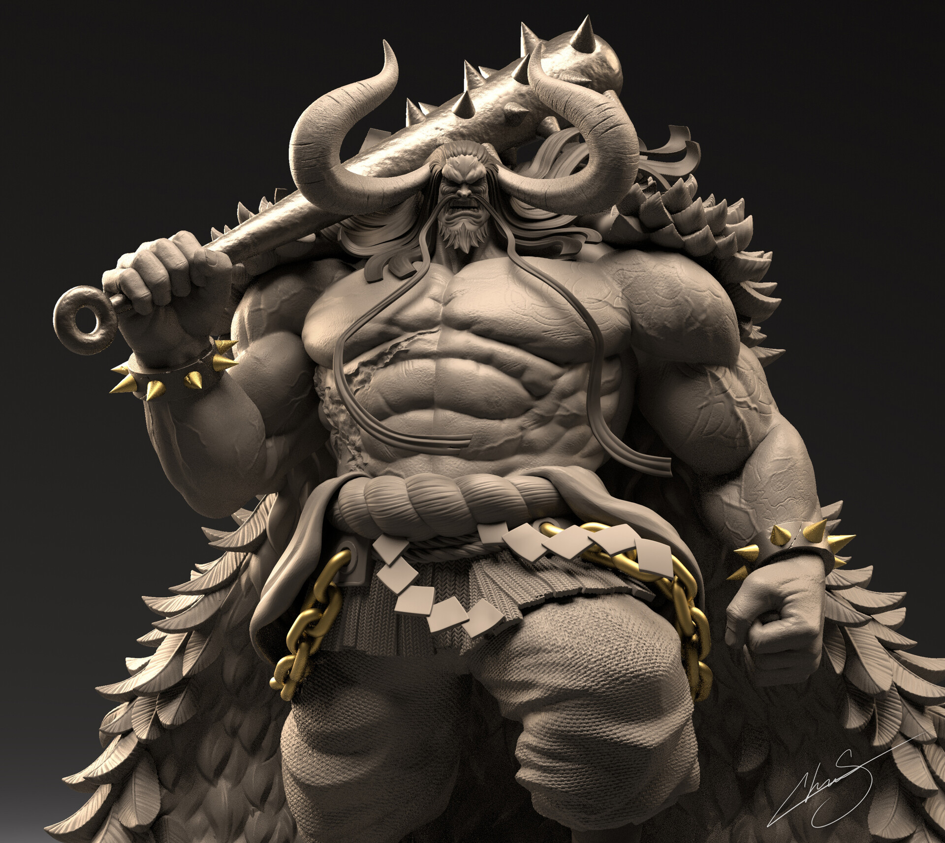Chris Silva - Kaido - One Piece Sculpt Chris Silva - Kaido - One Piece Sculpt