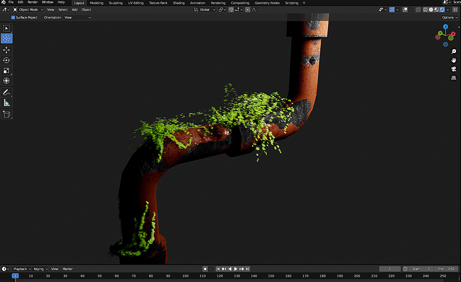 ArtStation - Rusty Pipe Asset