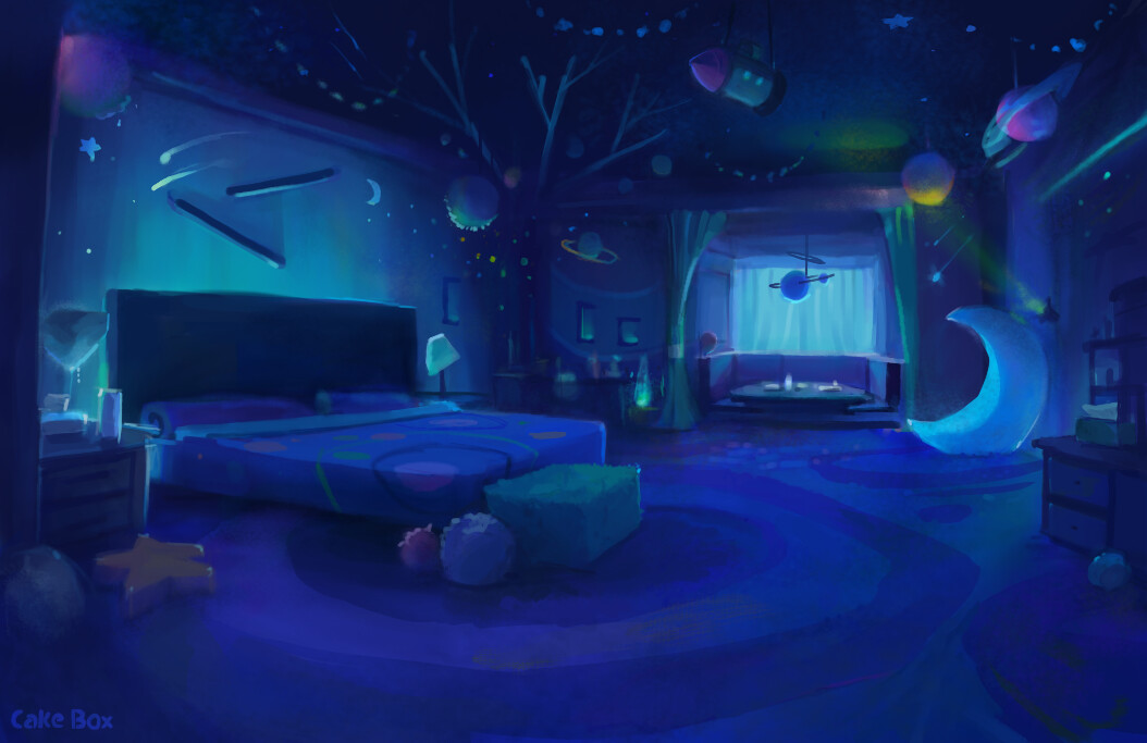 ArtStation The Dark Rooms Bedroom