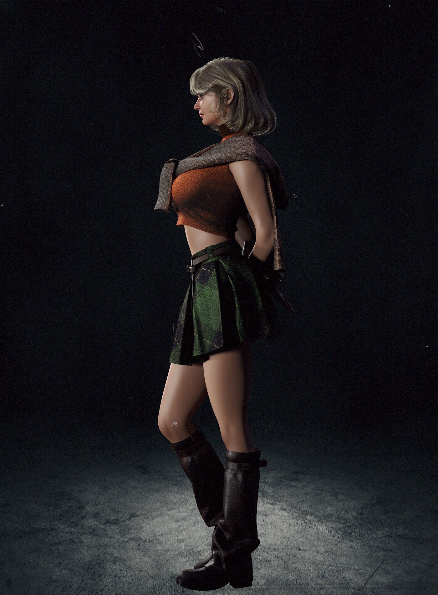 ArtStation - Fan art of Ashley Graham from Resident Evil 4 Remake