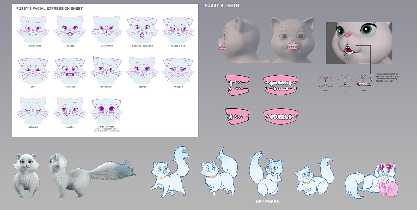 Fussy (Miss Fussywiggles) character design pack