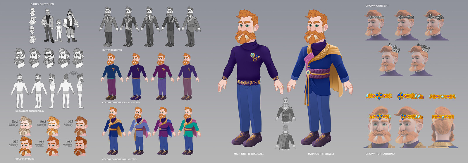King Barton Blueberry character design pack