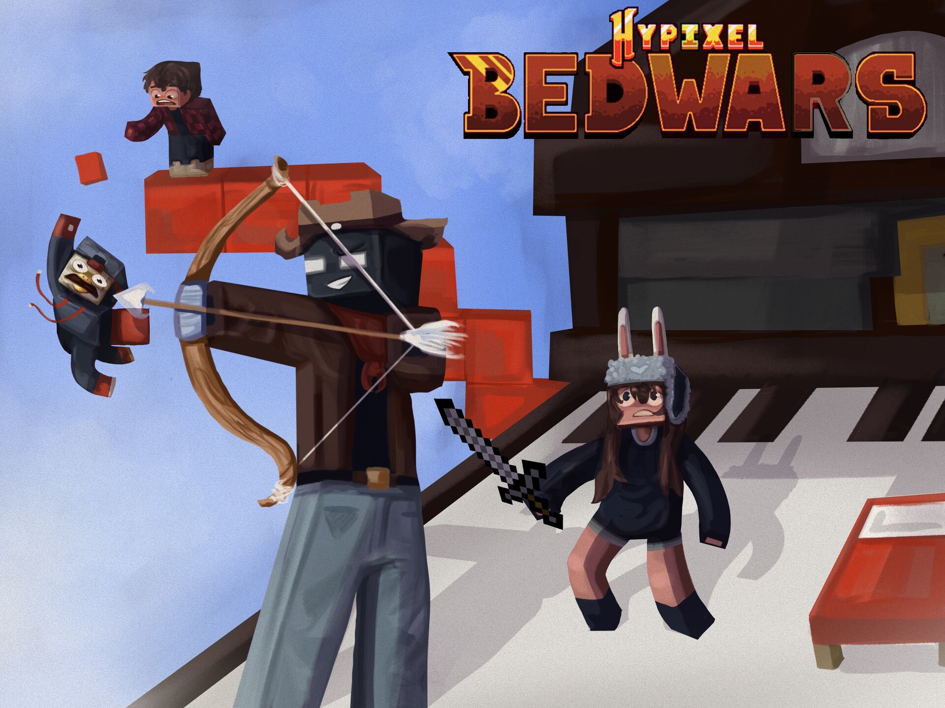 BedWars - Minecraft Server Logo by azyndesign on DeviantArt