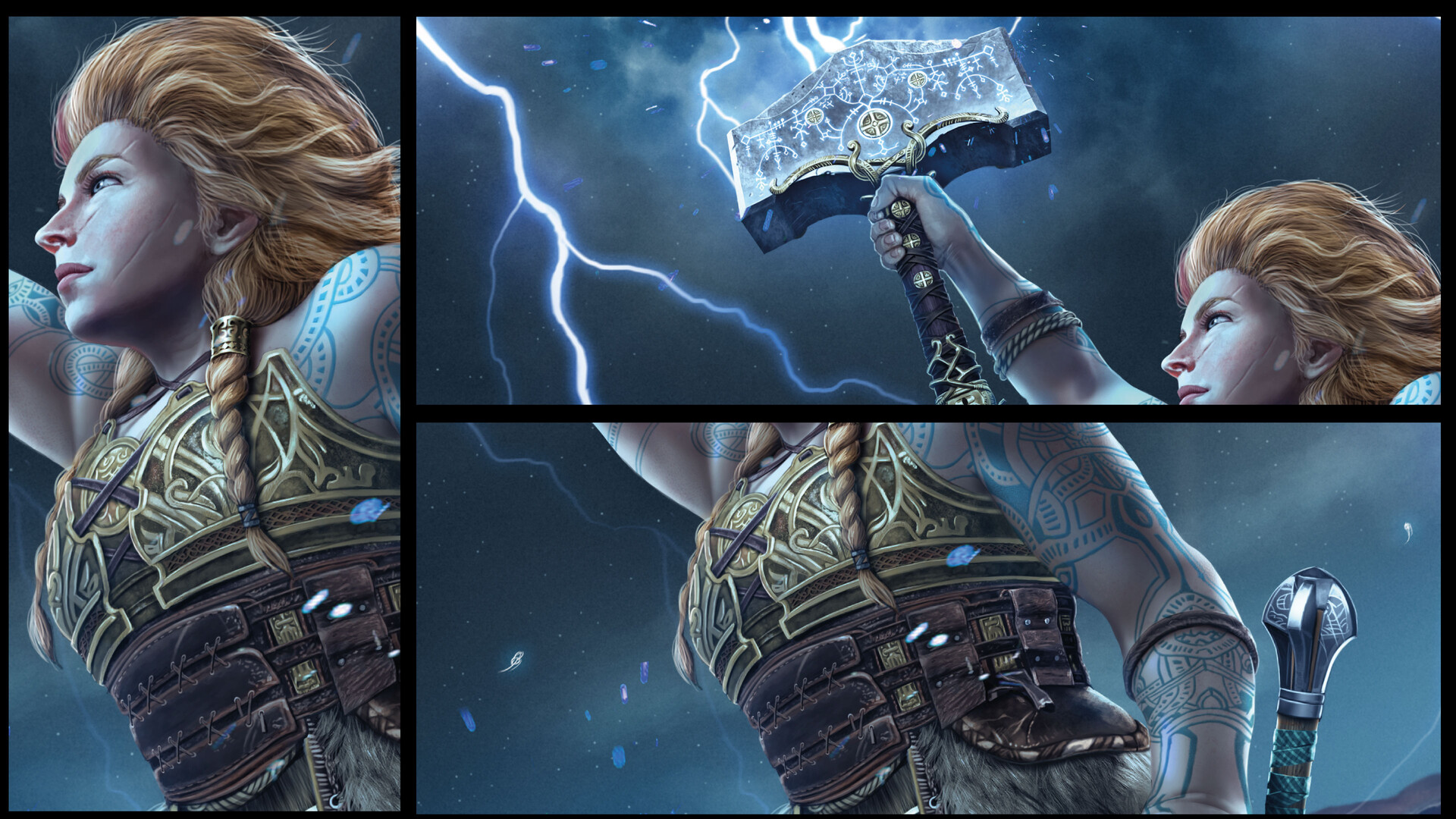 Thrud Thorsdottir - God of War Ragnarok by Gabriel Vitoria