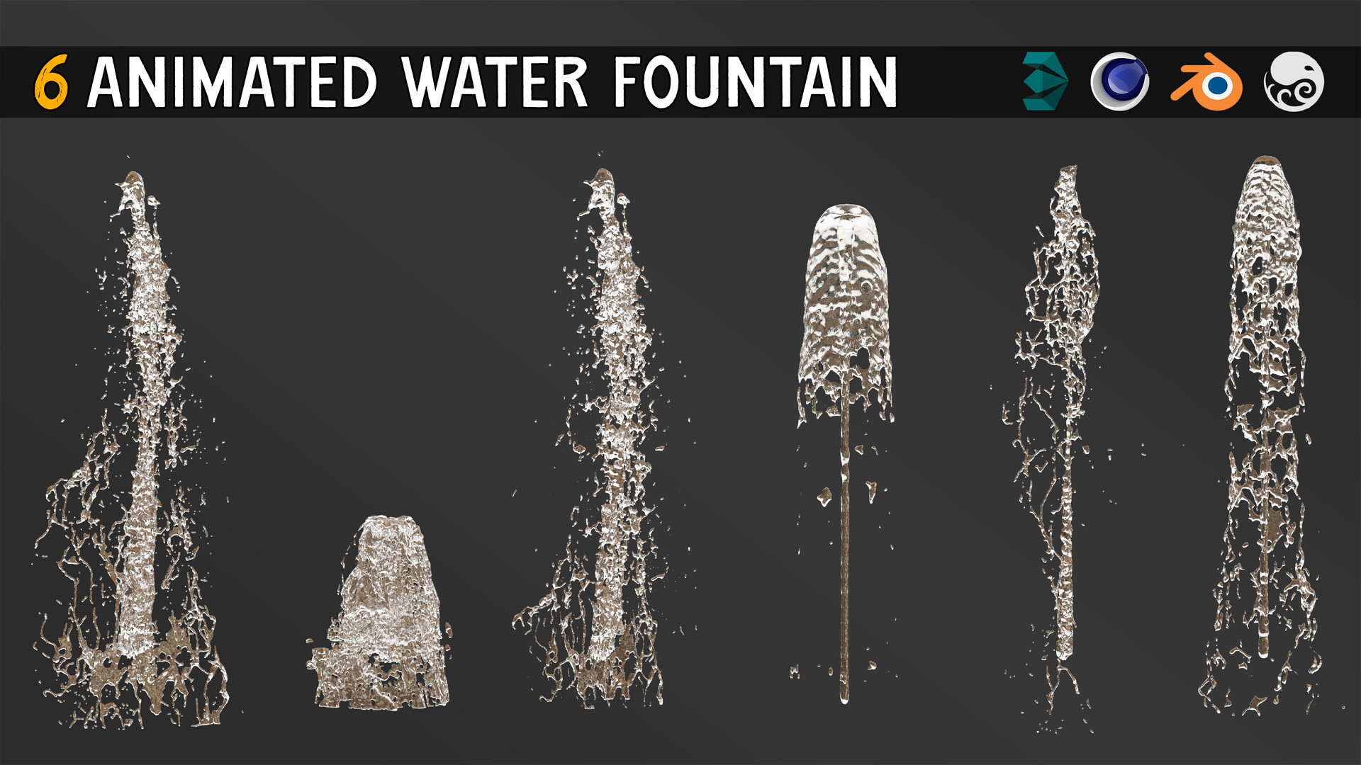 ArtStation Animated Water fountain _ Set 02