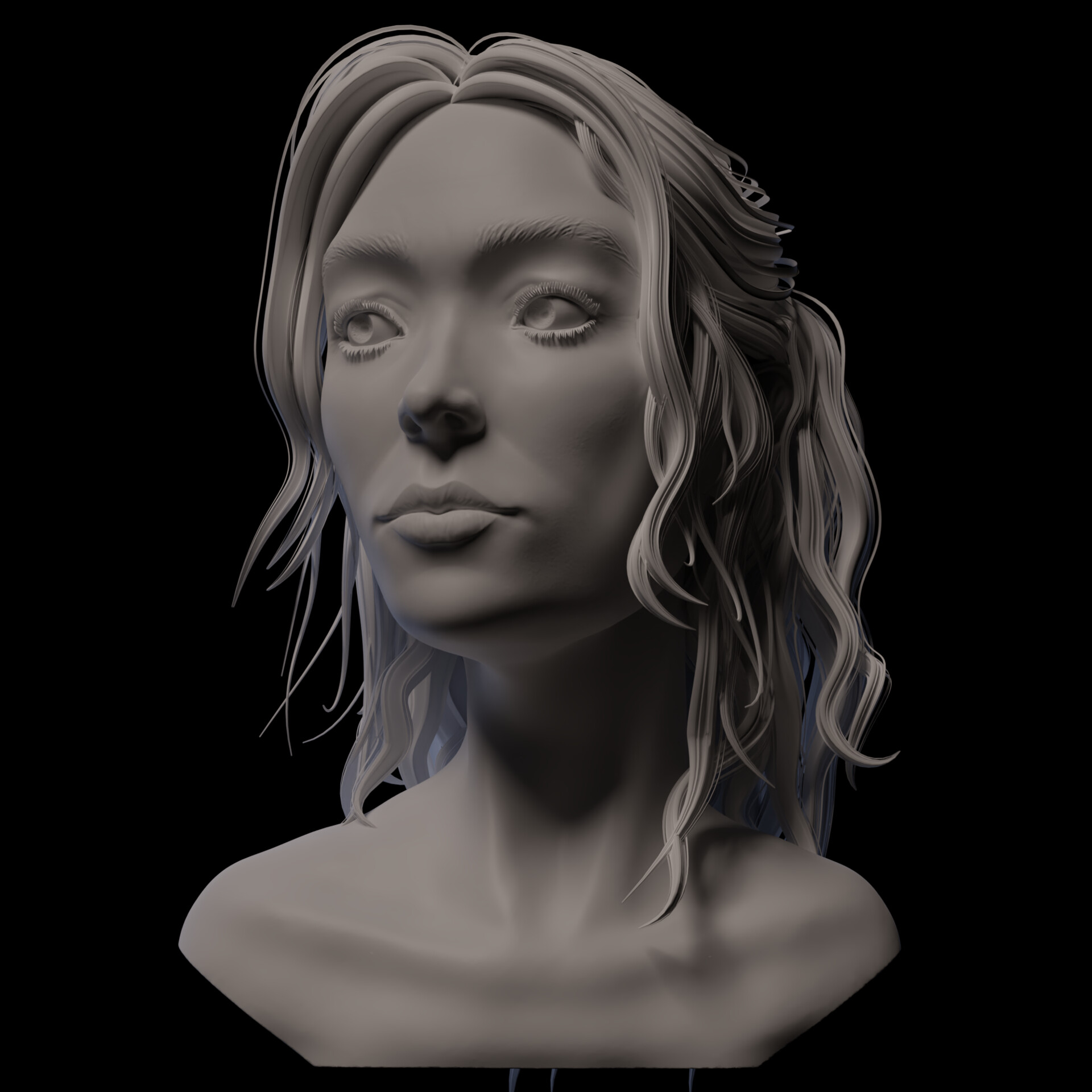 ArtStation - Female sculpture.