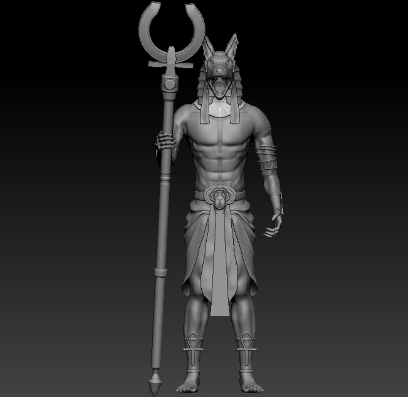 ArtStation Anubis God of death and the underworld Le dieu de la mort et des enfers