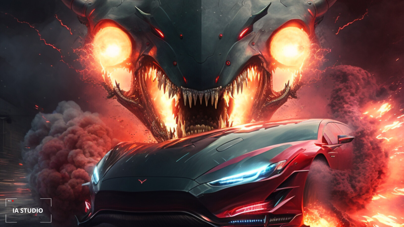 Futuristic car &amp; Bot Boss designed by IA STUDIO &amp; S7