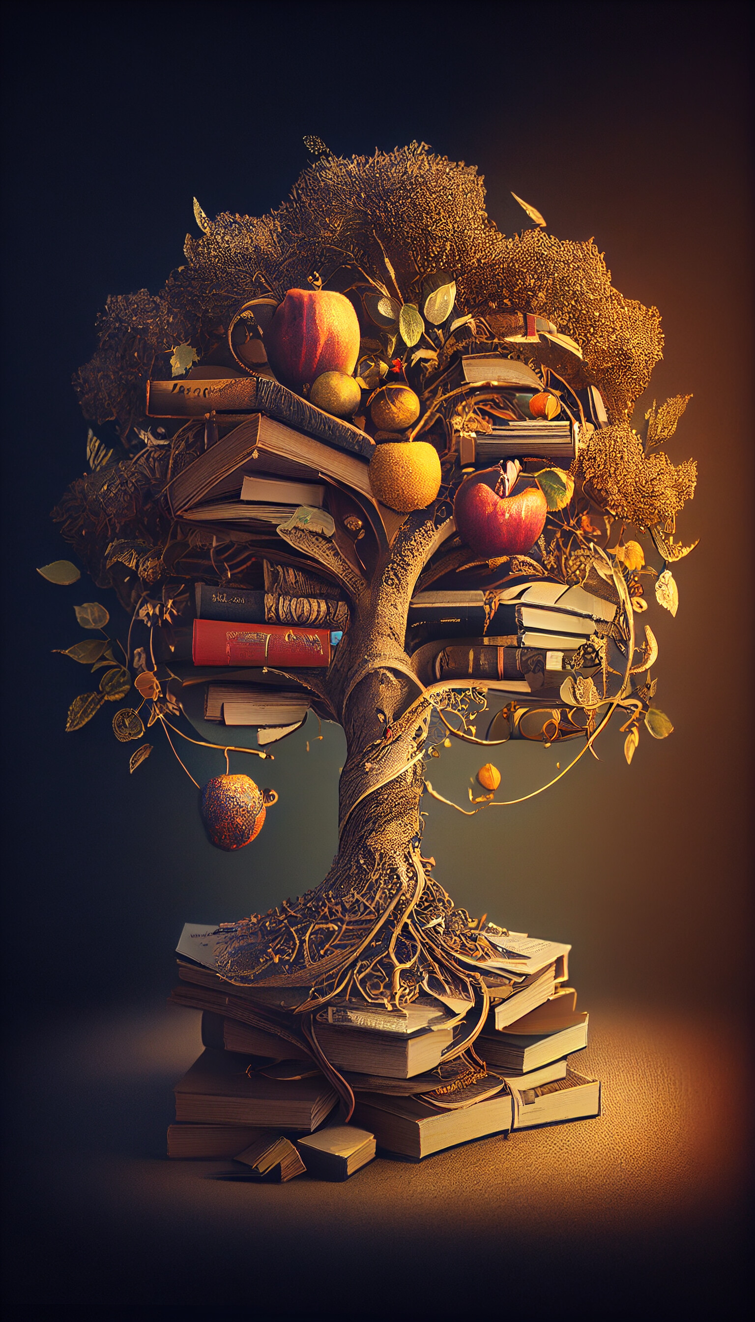ArtStation The tree of knowledge AIgenerated art