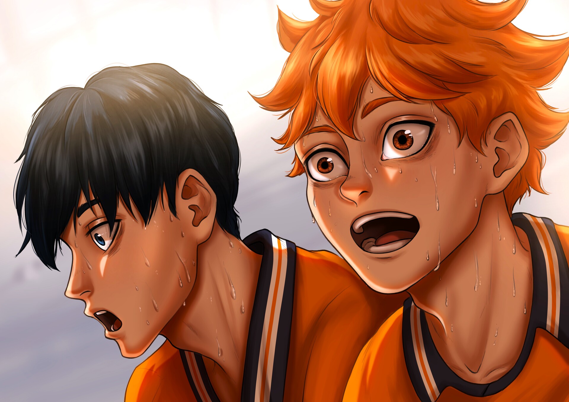 ArtStation - Fanart - Hinata and Kageyama (Haikyuu!)