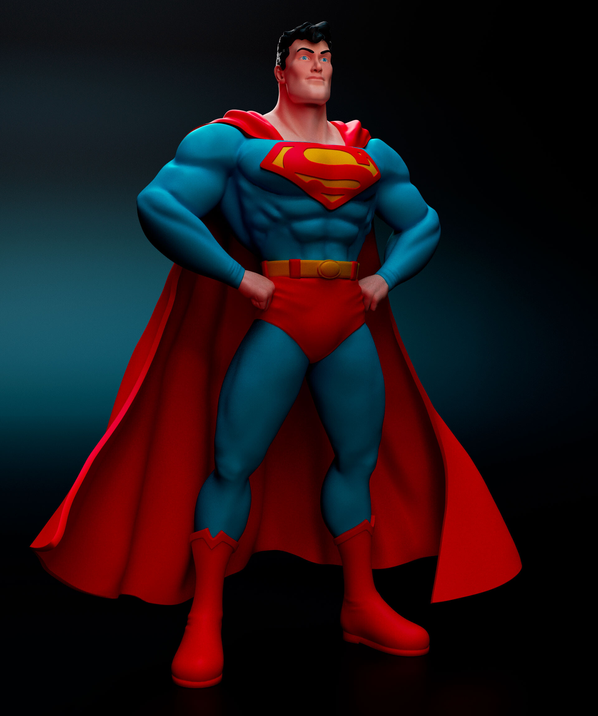 ArtStation - 1/4 Scale Fan Art Superman Statue I Painted