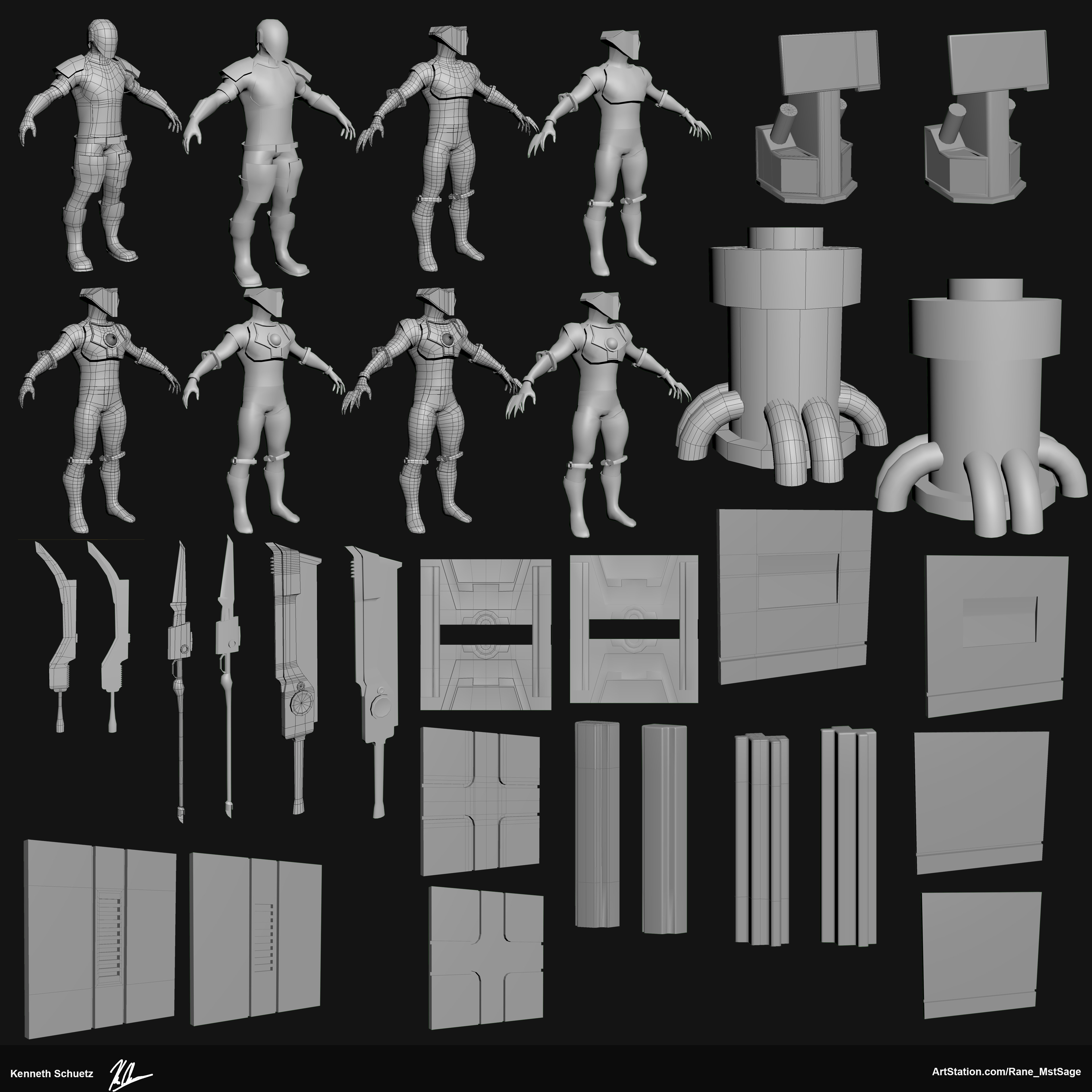 Initial Blockout of assets for the Project Storm Surge.