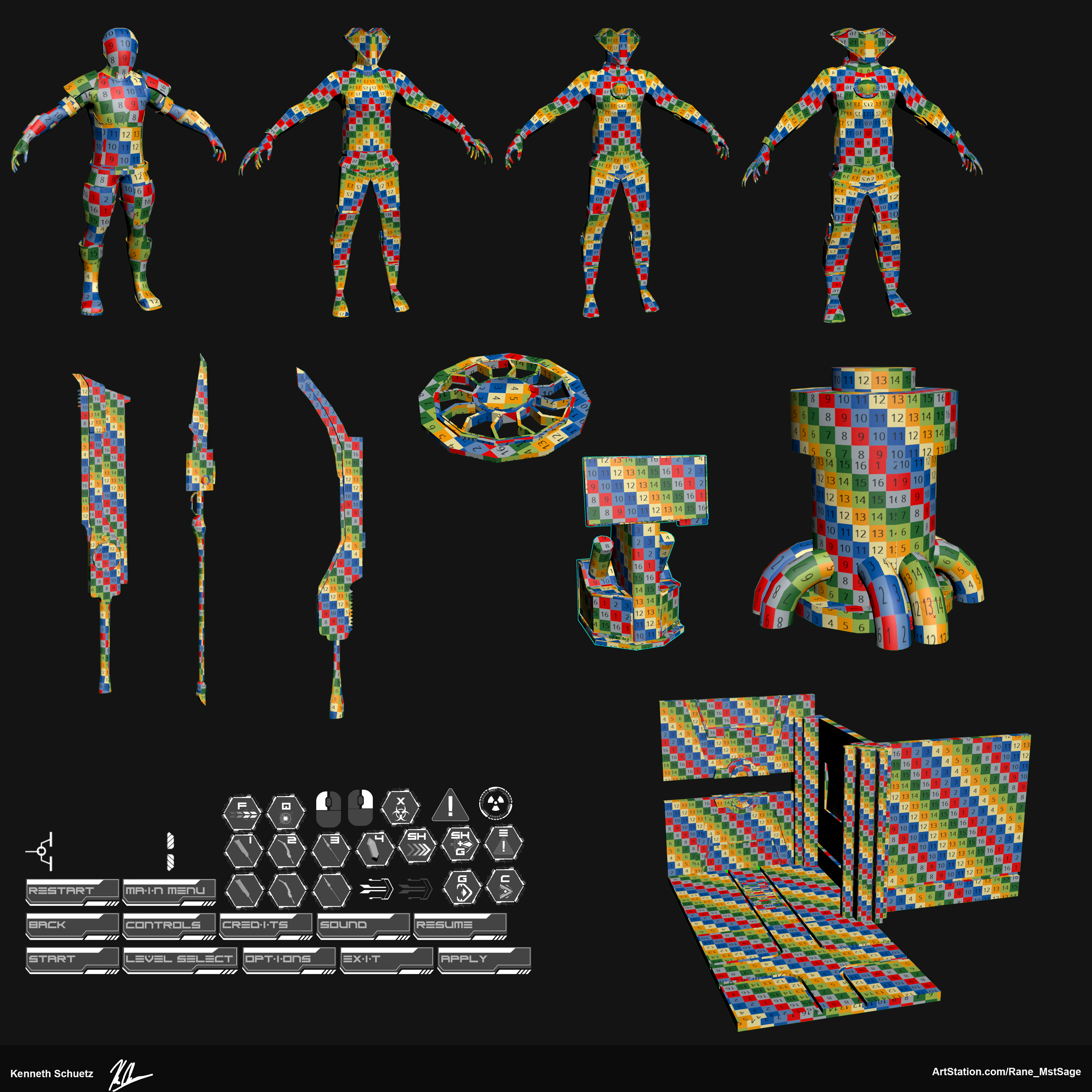 Assets UV'ed and and UI for Project Stormsurge