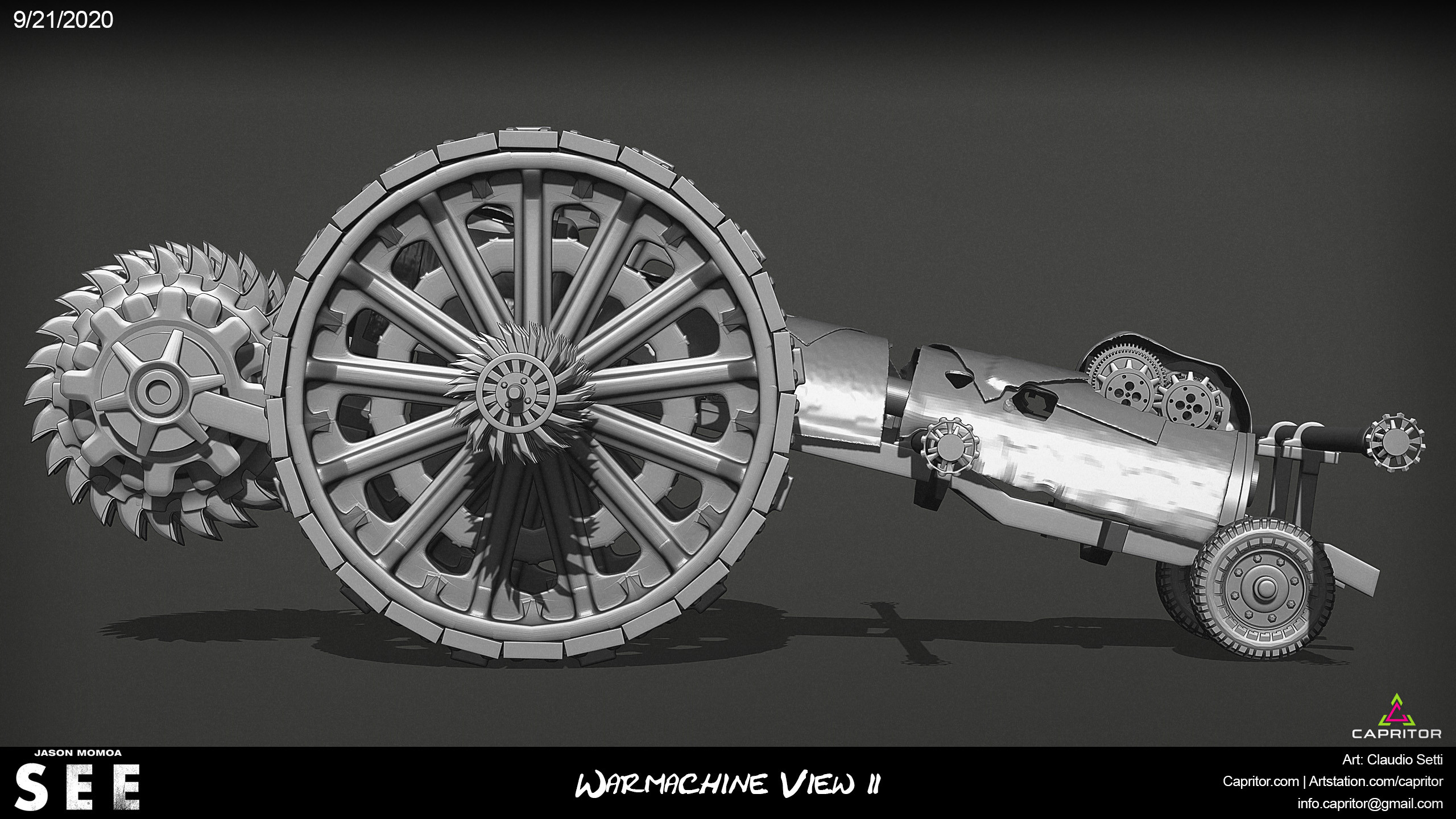 Jason Momoa - SEE - Warmachine Concept Design  View 2