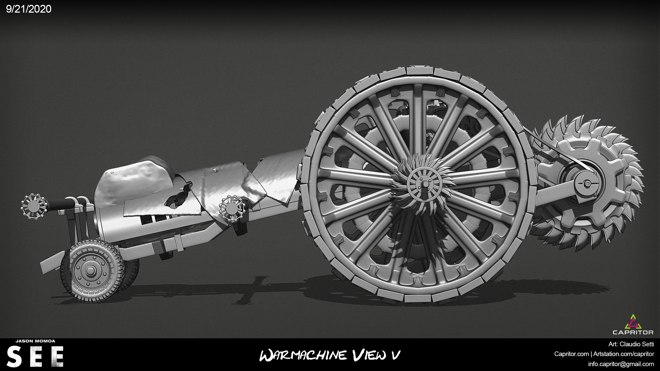 Jason Momoa - SEE - Warmachine Concept Design View 5