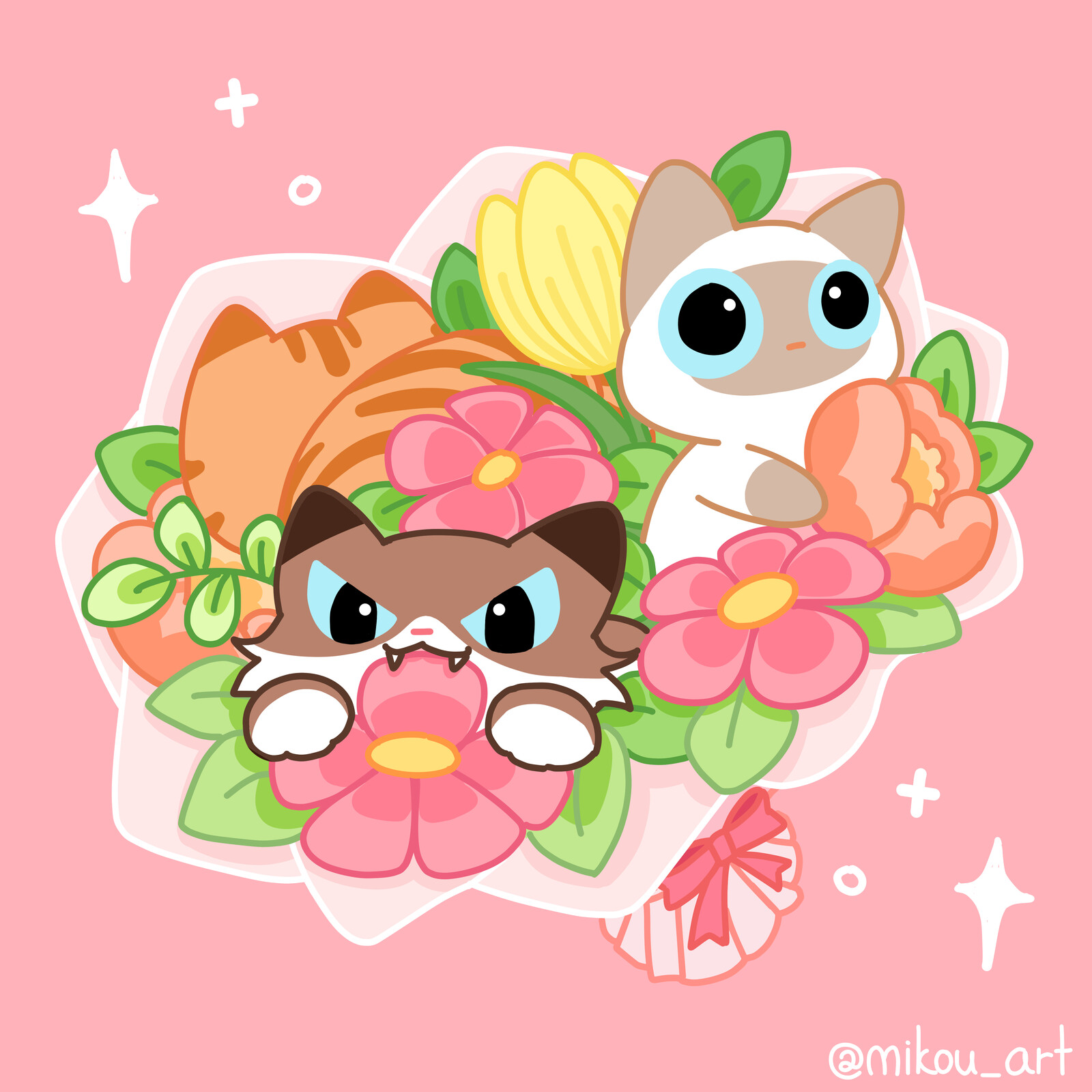 Bouquet of Kitten