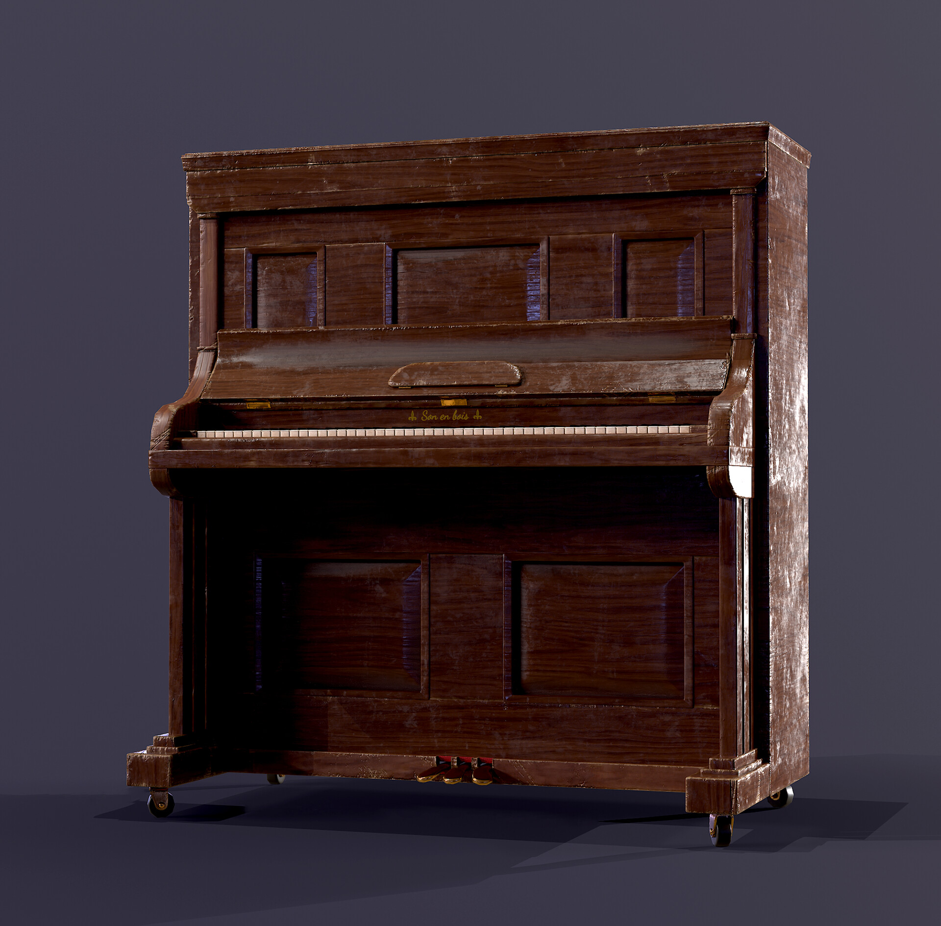 Old wooden sales piano