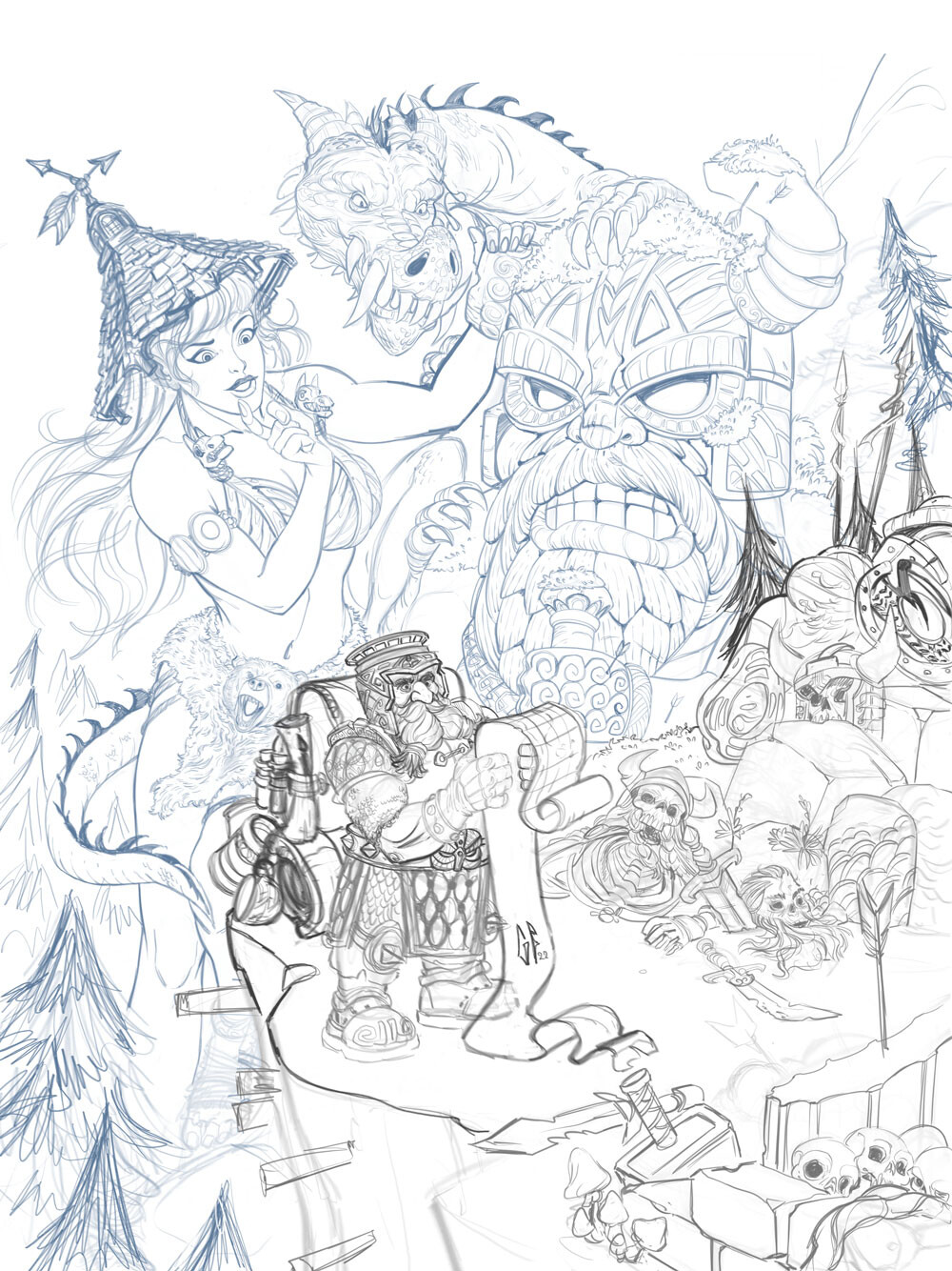 Rough pencils
