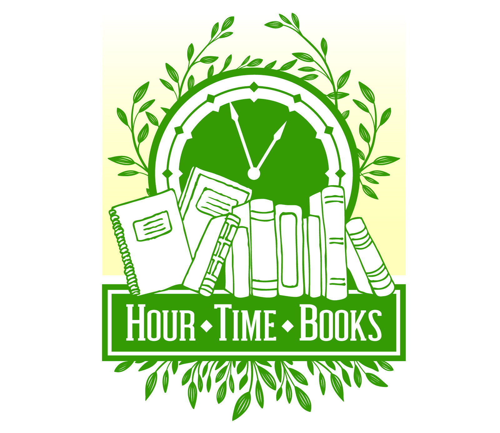 Commercial business logo design for Hour Time Books, a subsidiary of Eschar Publications.