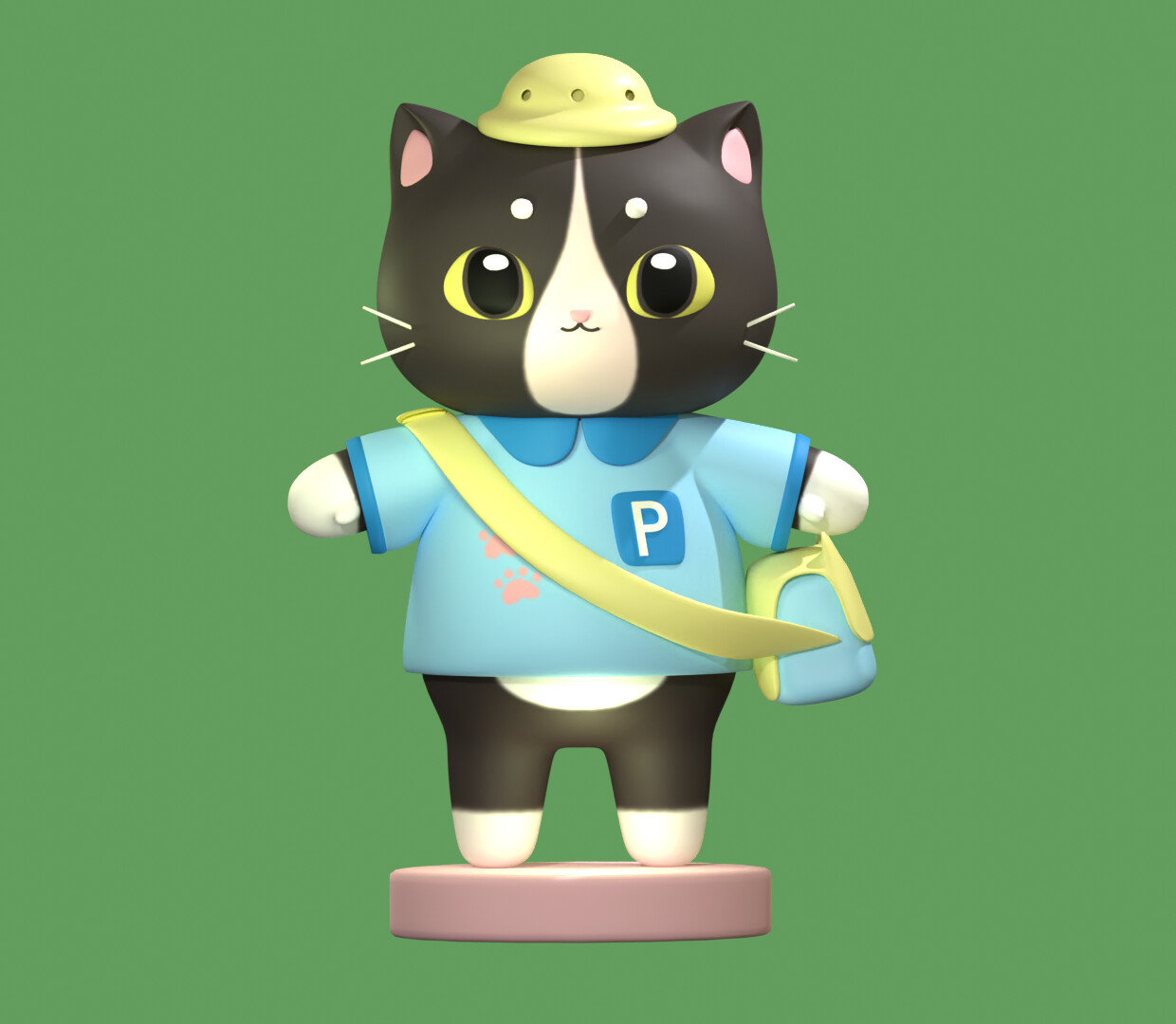 Catto Orthographic Front View