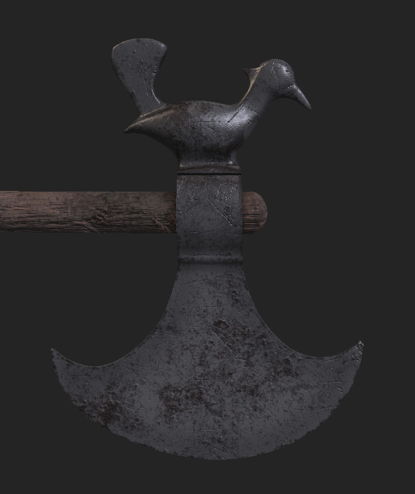 ArtStation Battle Axe Texturing