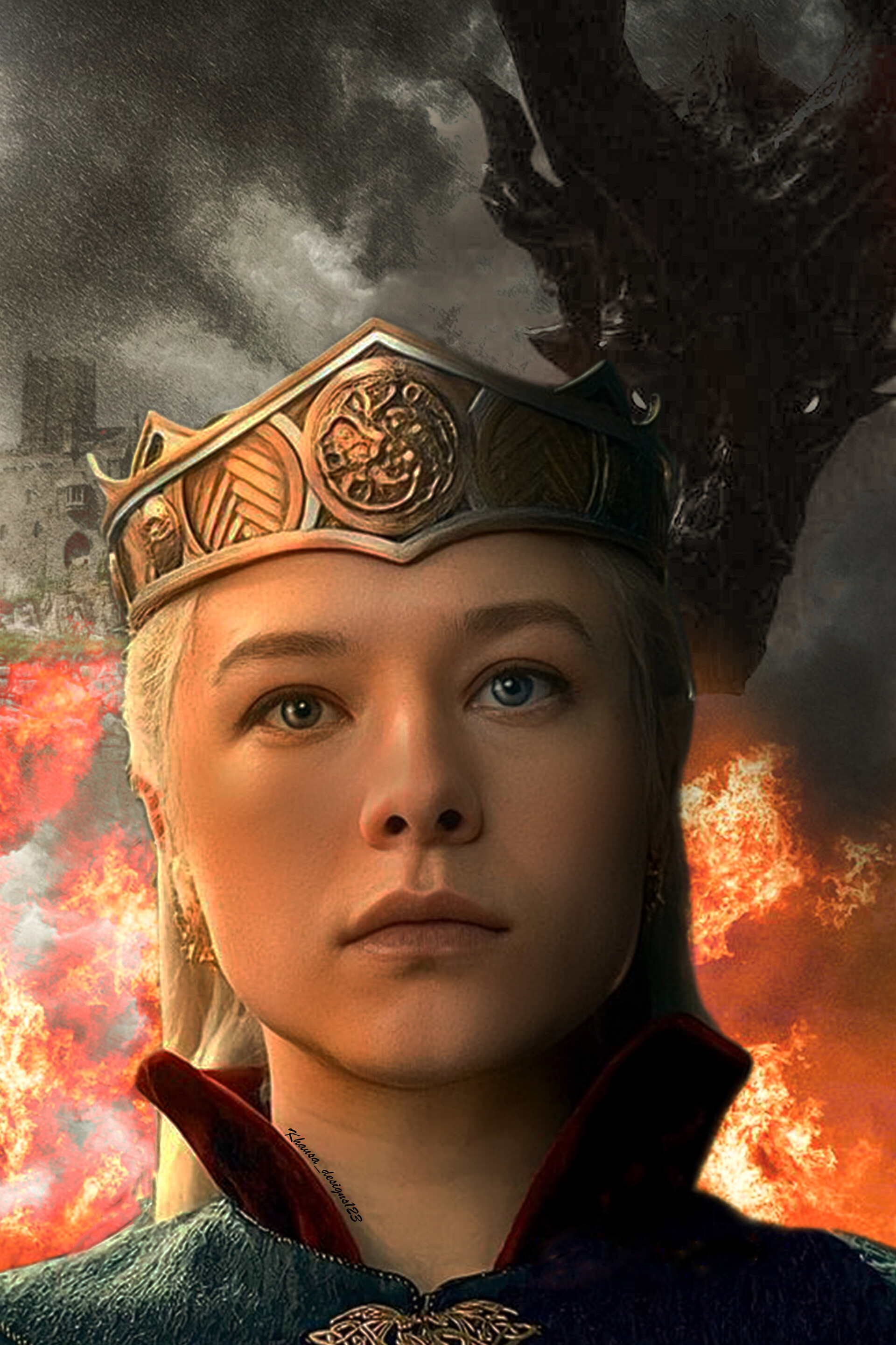 ArtStation house of Dragon fan poster