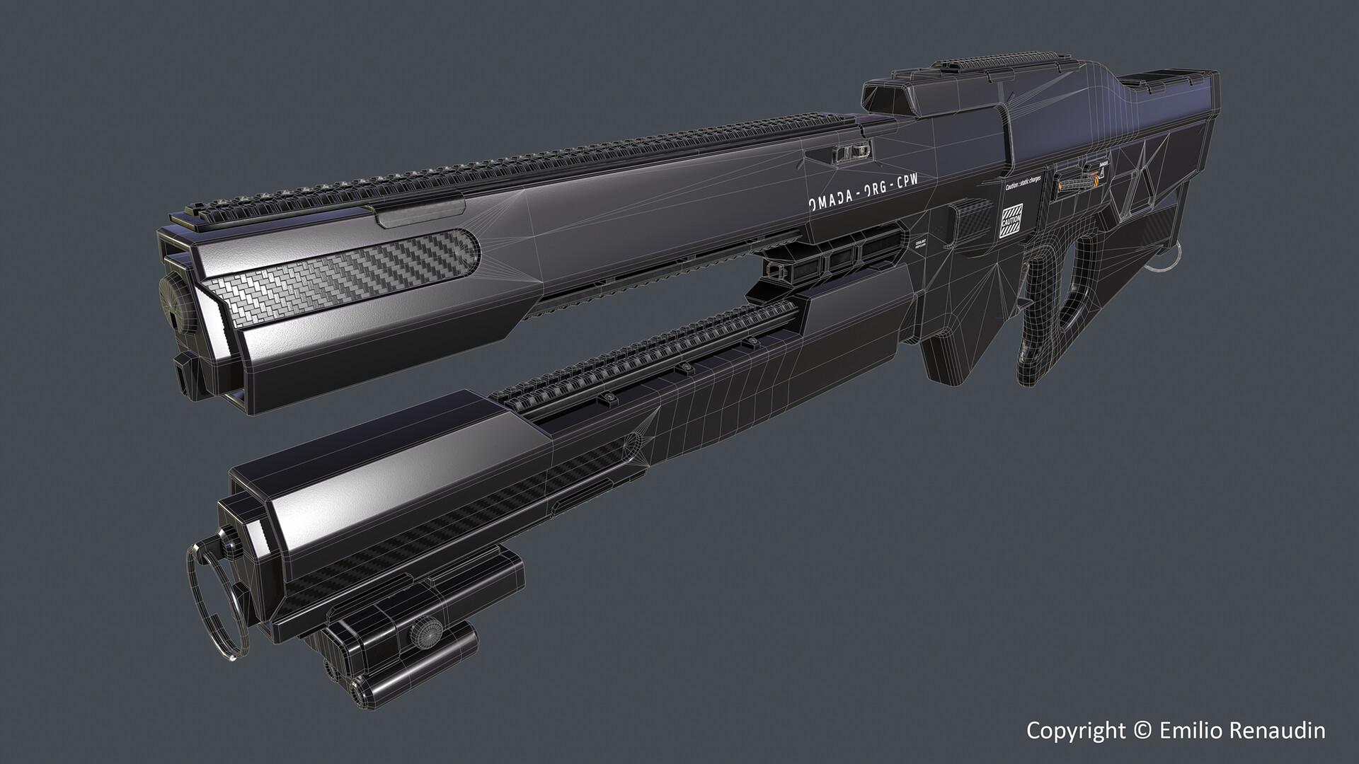 ArtStation - Ally Pfeilstorch Railgun launcher