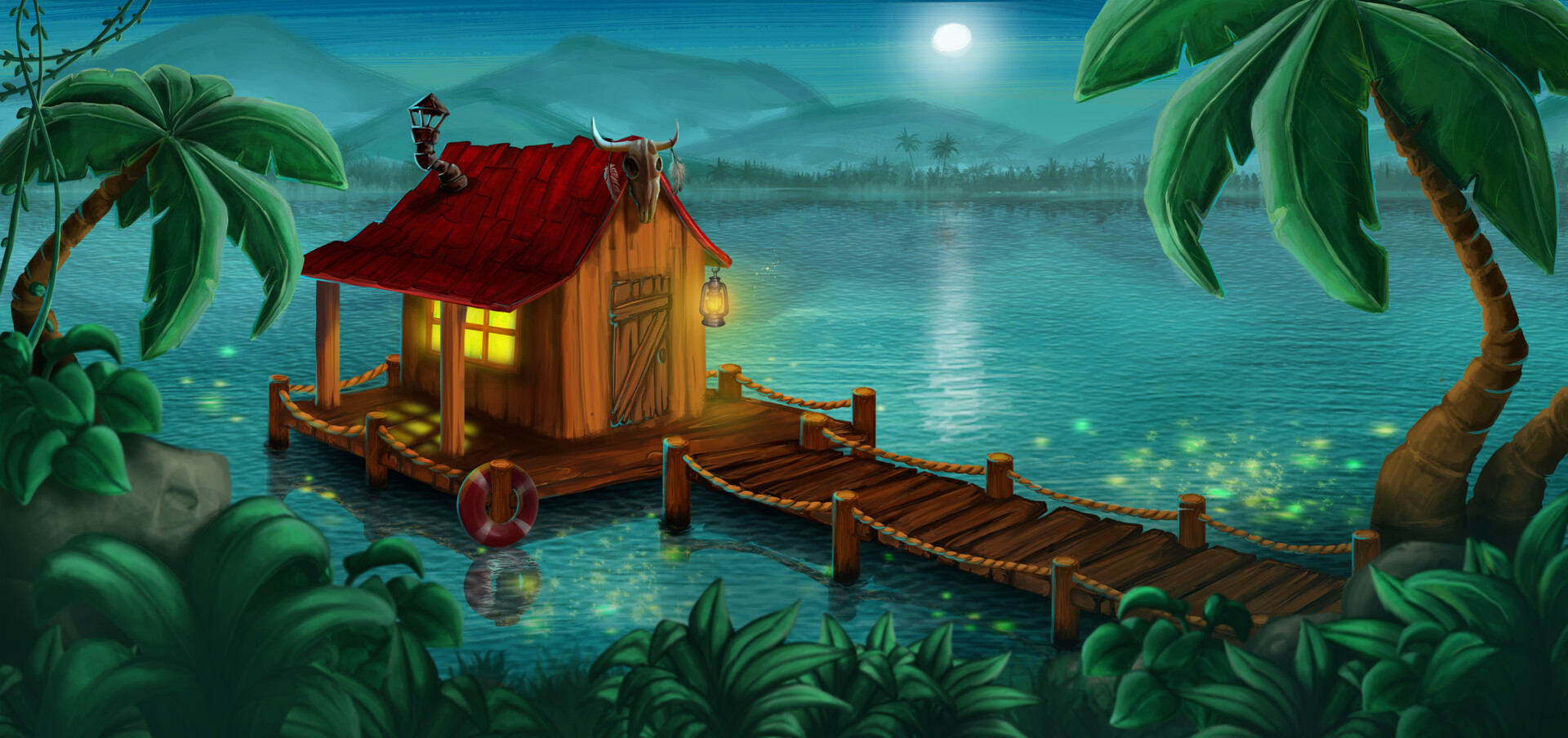 ArtStation Fishing hut