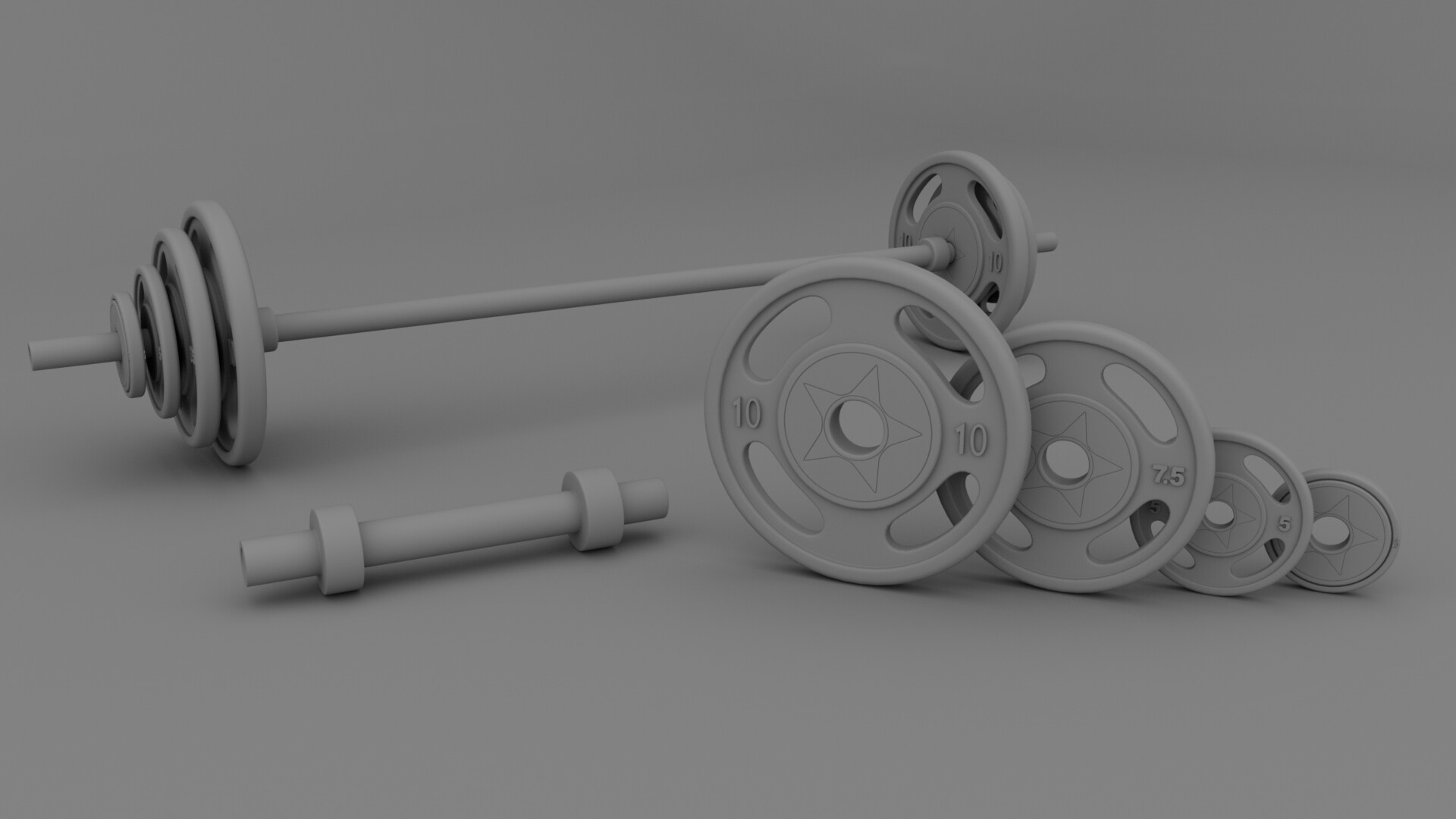 Anima zeal GYM weight plates and weight lifting bar