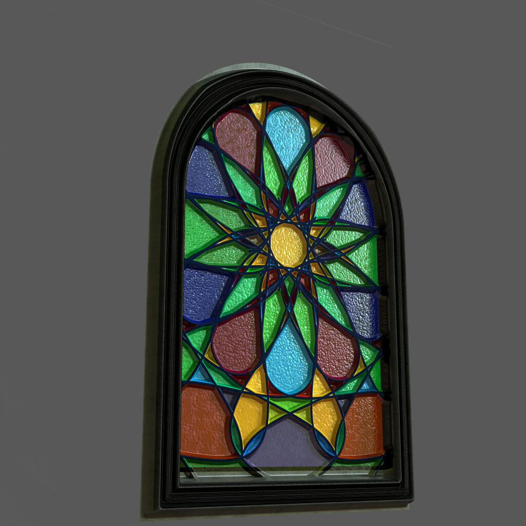 Cesar Sakon Material Artist STAINED GLASS GENERATOR