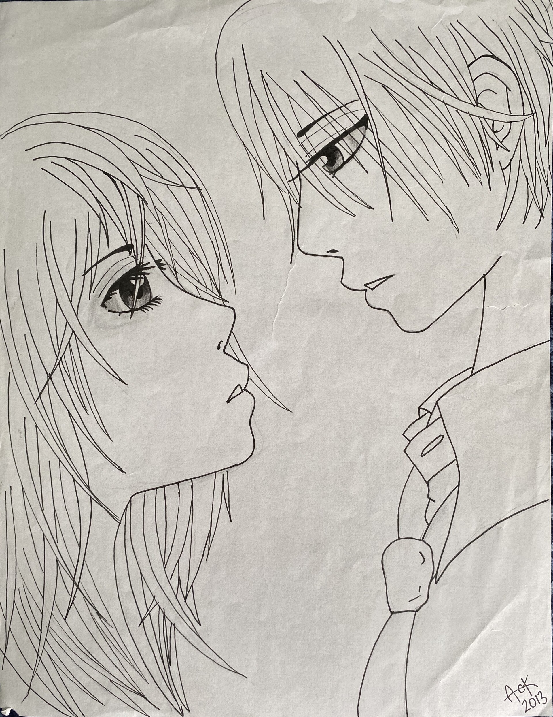 anime vampire couples drawings