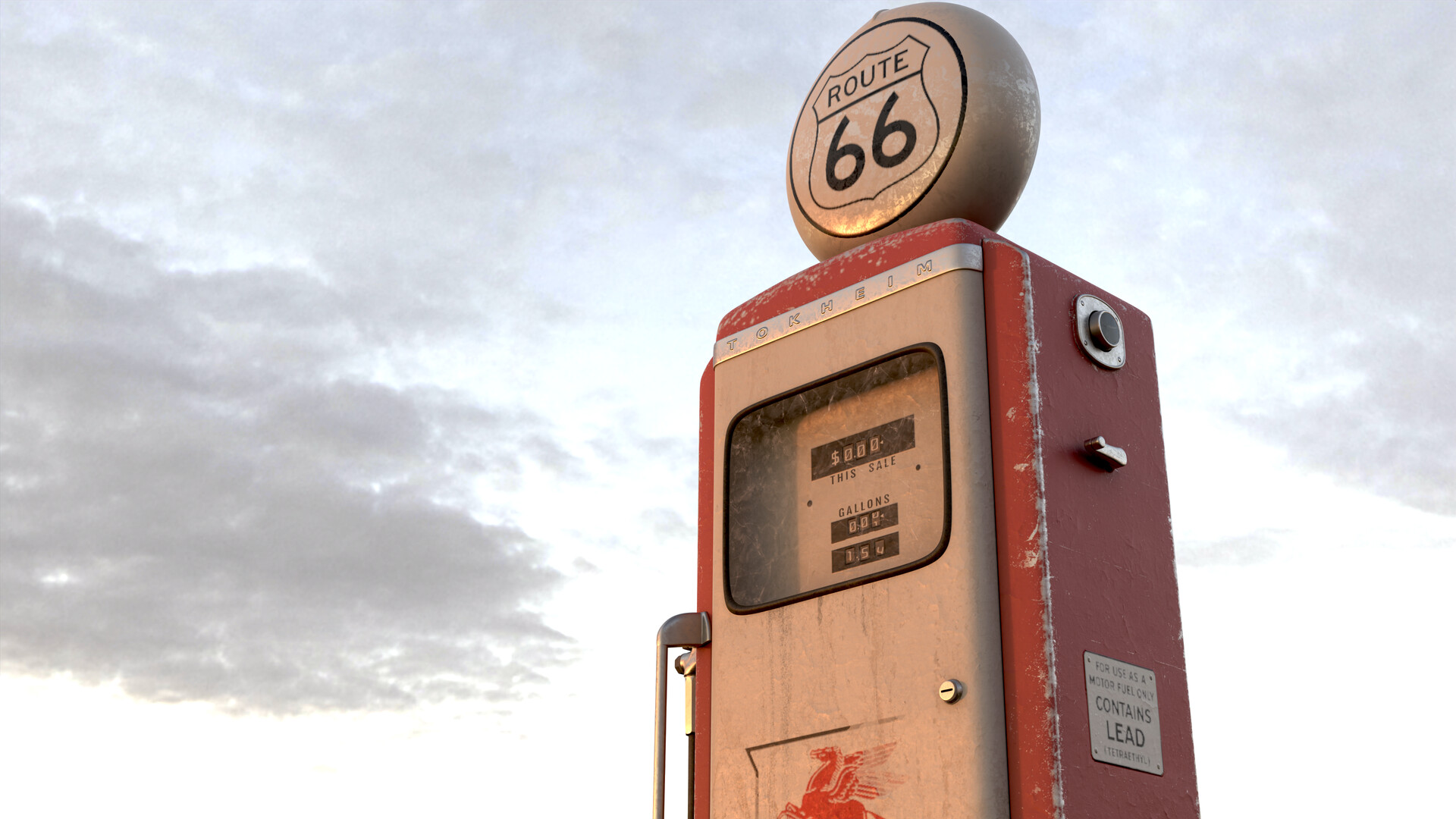 ArtStation - Route 66 Gas Pump