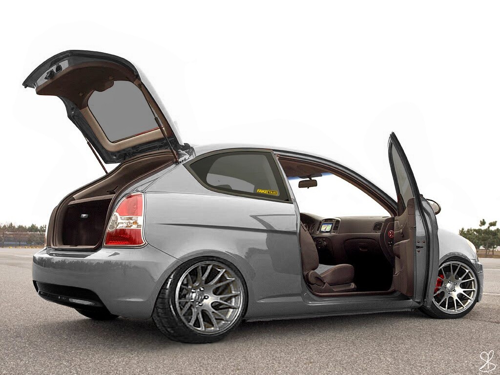 ArtStation - hyundai accent coupe, image size:1024x768