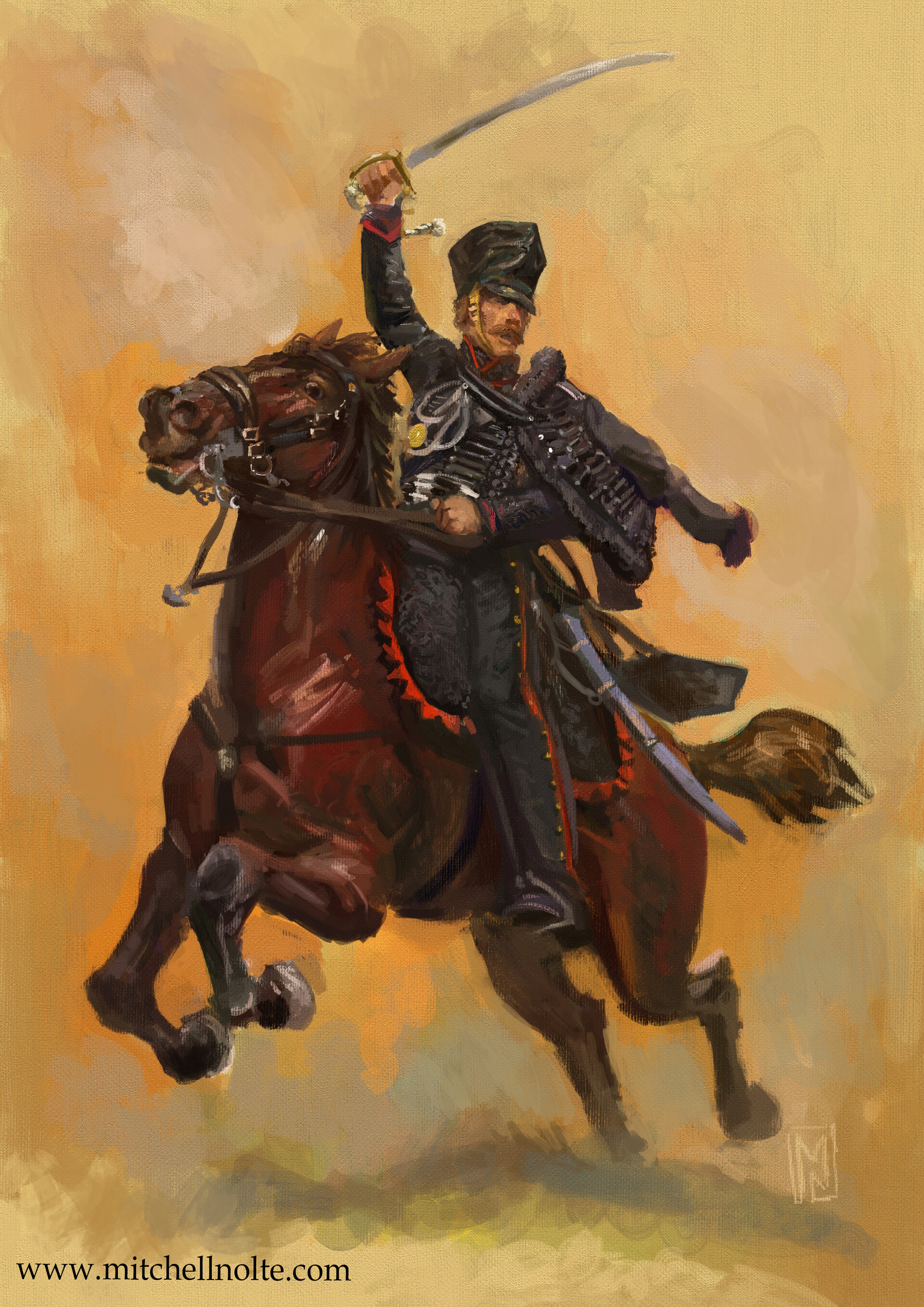 ArtStation - Von Lützows Freikorps Hussar 1813
