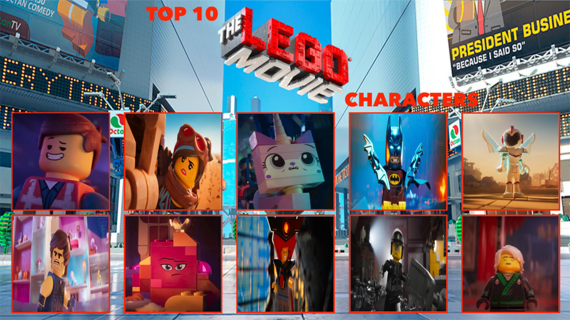 ArtStation Top 10 Favourite The Lego Movie Characters
