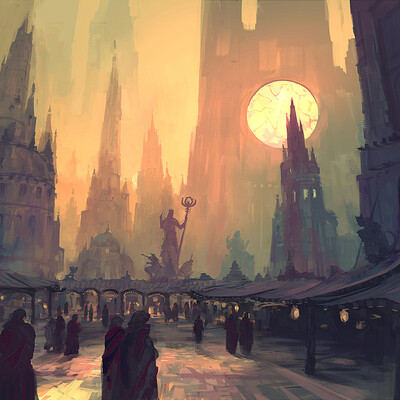 Joe stiller city fantasy landscape jstiller30