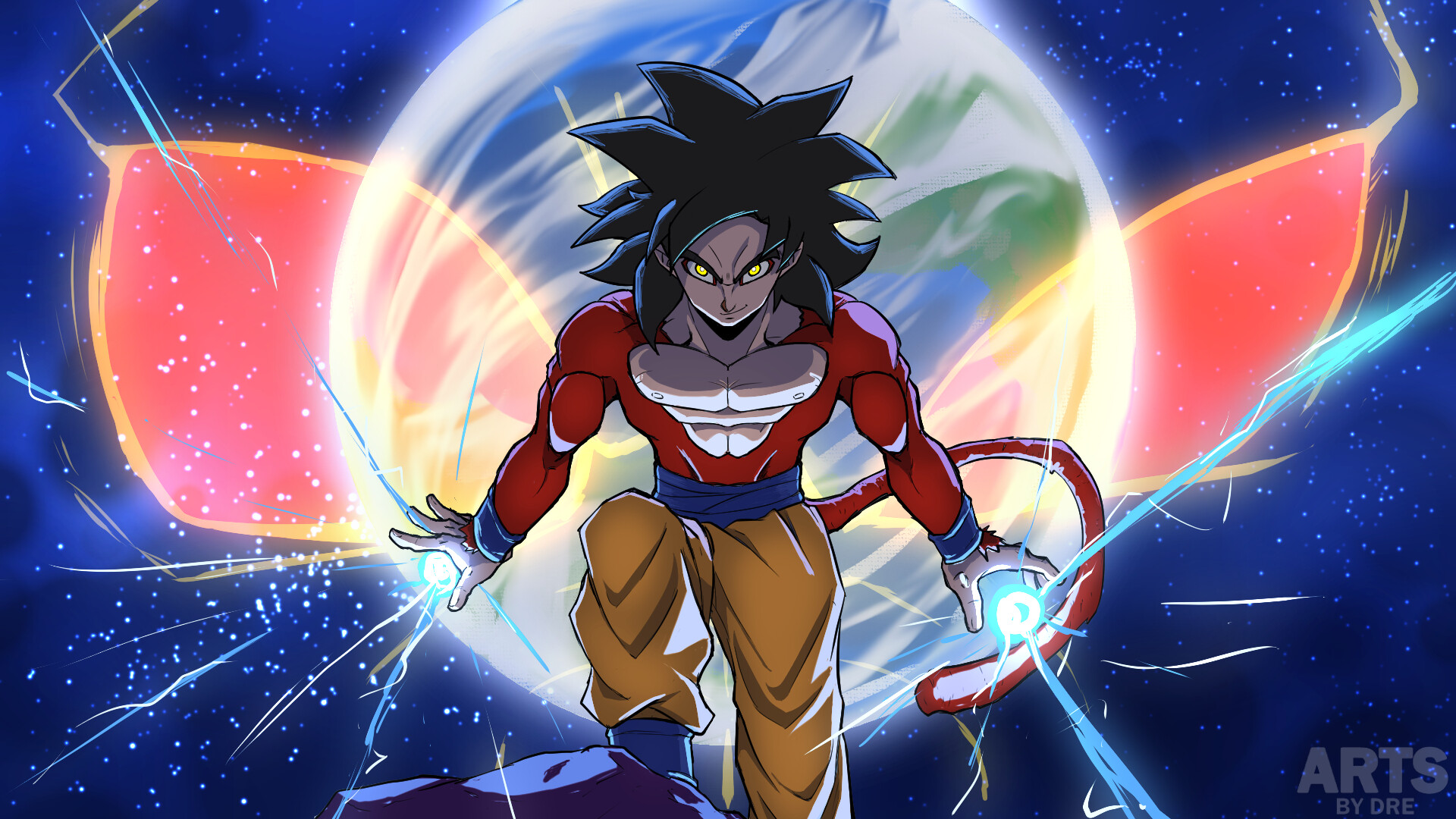 ArtStation - Goku super saiyan 4
