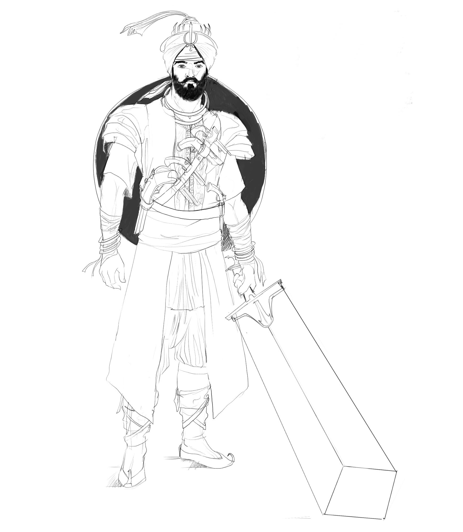 Quick sketch of a Sikh themed... - WH40K : Bolter to Kokoro | Facebook