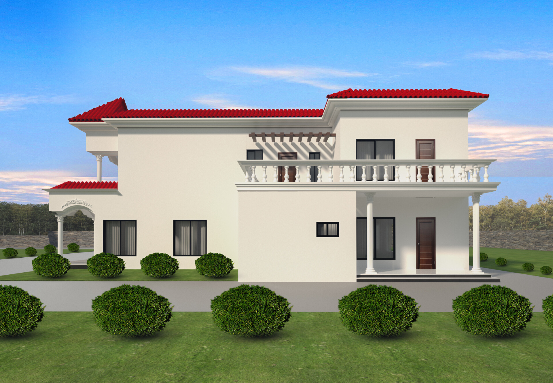 design of house front view