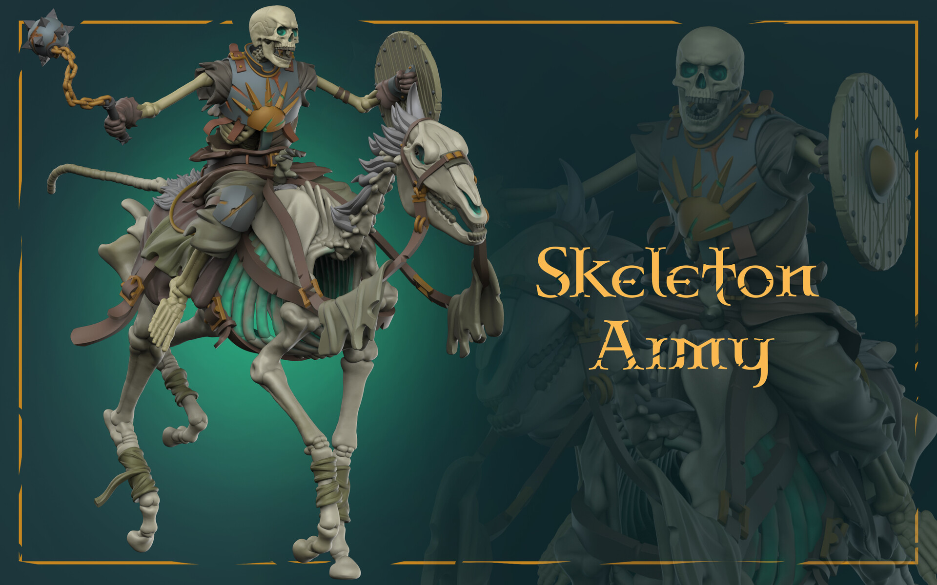 ArtStation - Skeleton DnD miniature set