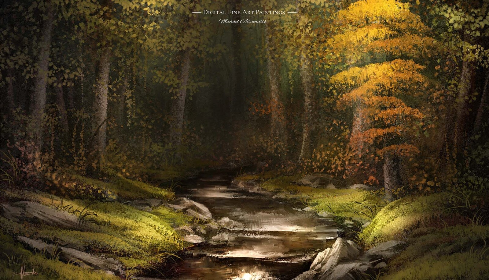 "Autumn Lake" Digital Landscape