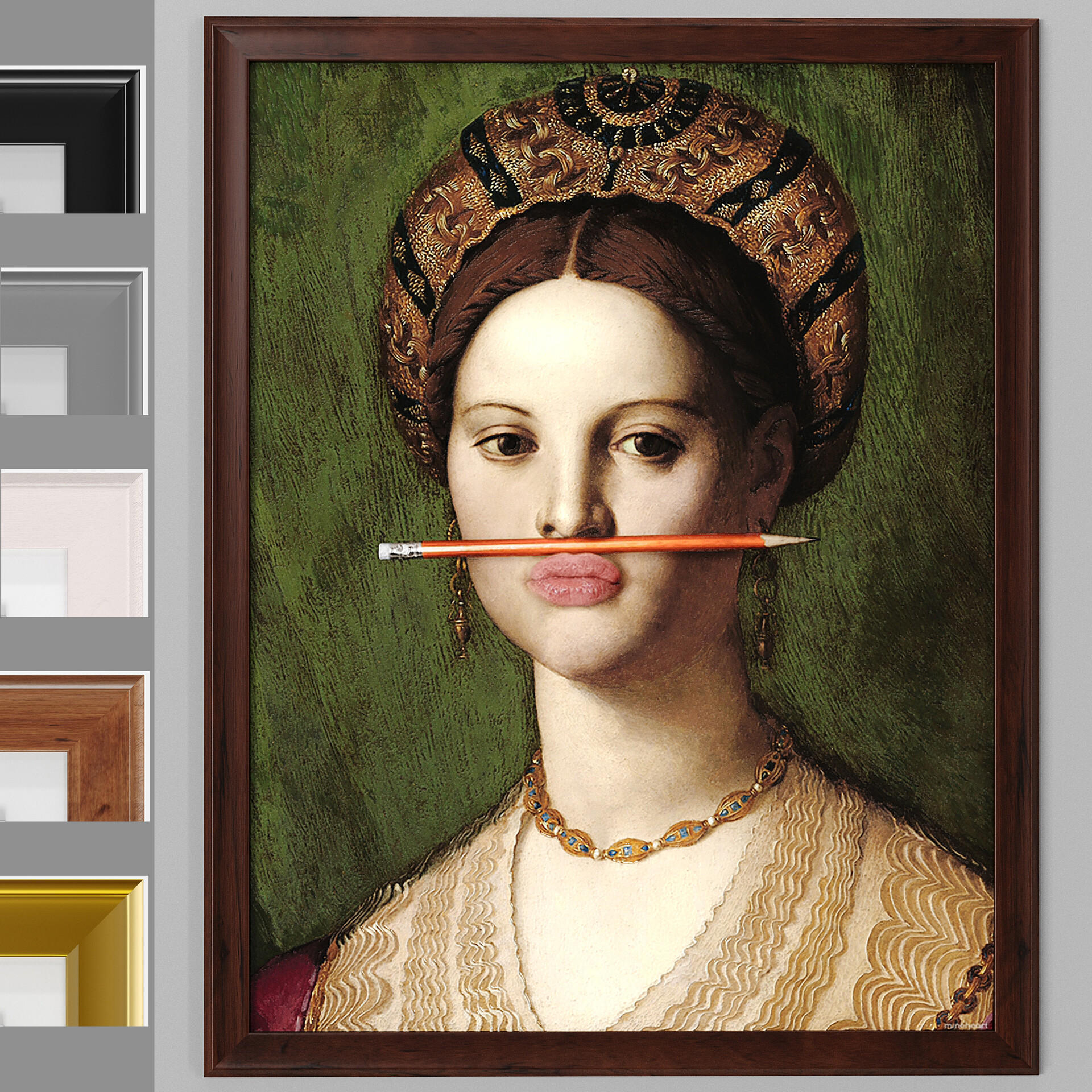 ArtStation Art Frames 26 the Orange Pencil Canvas Print