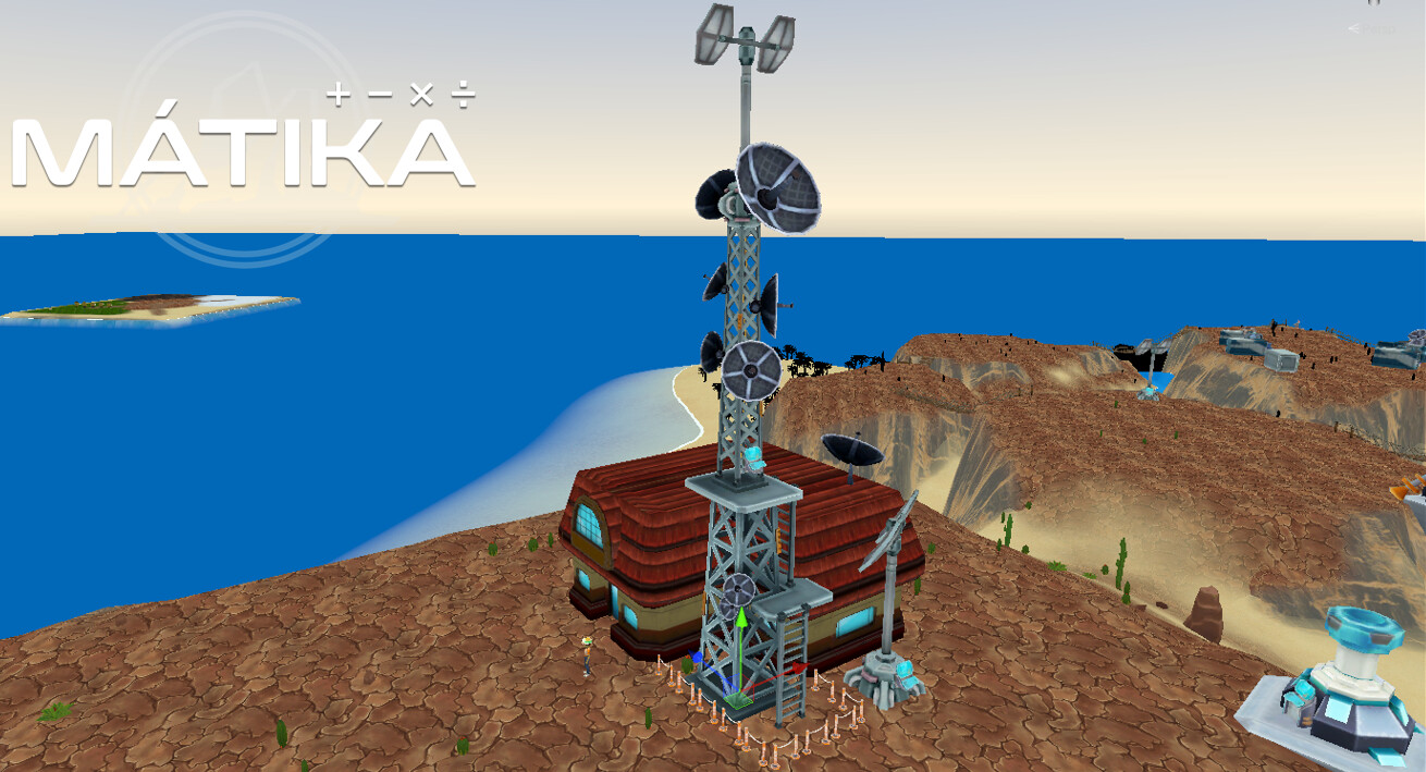 Antenna tower created by modifying existing props of the game, modelling and editing the texture. 