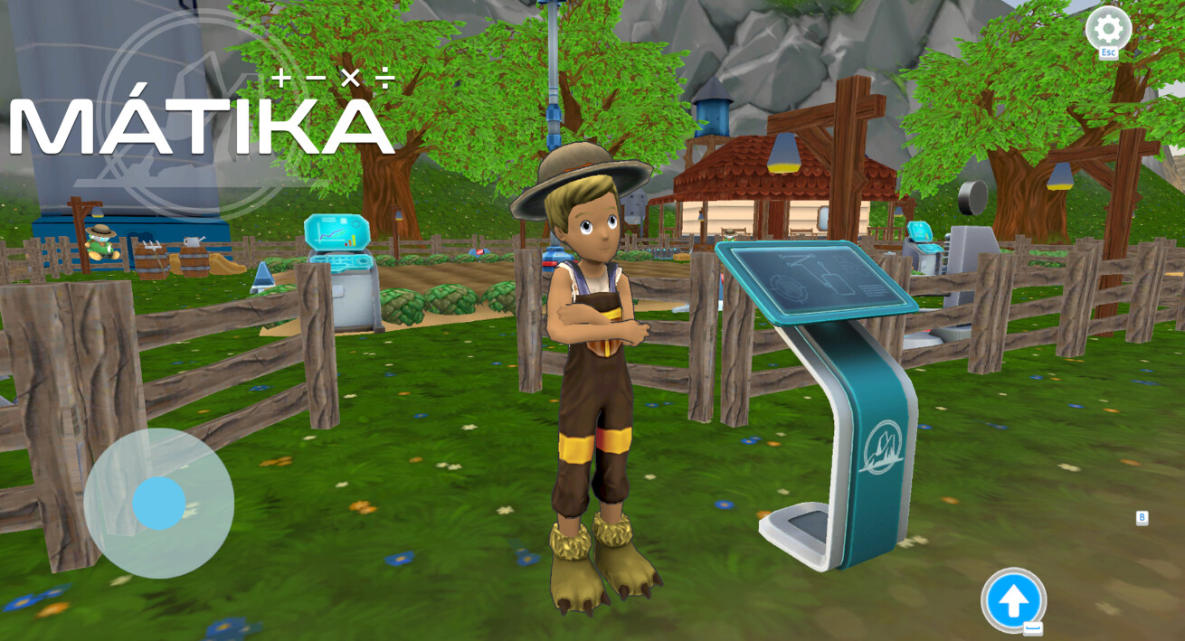 A control totem for a mini game, integrated on game.