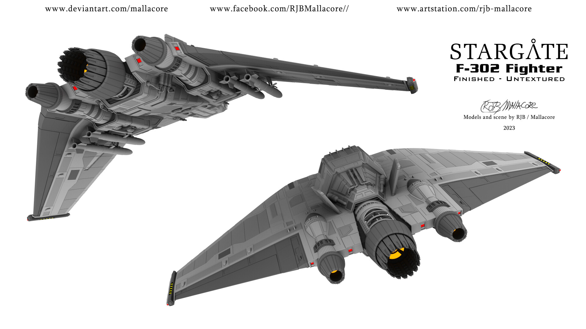 ArtStation - Stargate - F-302 Fighter
